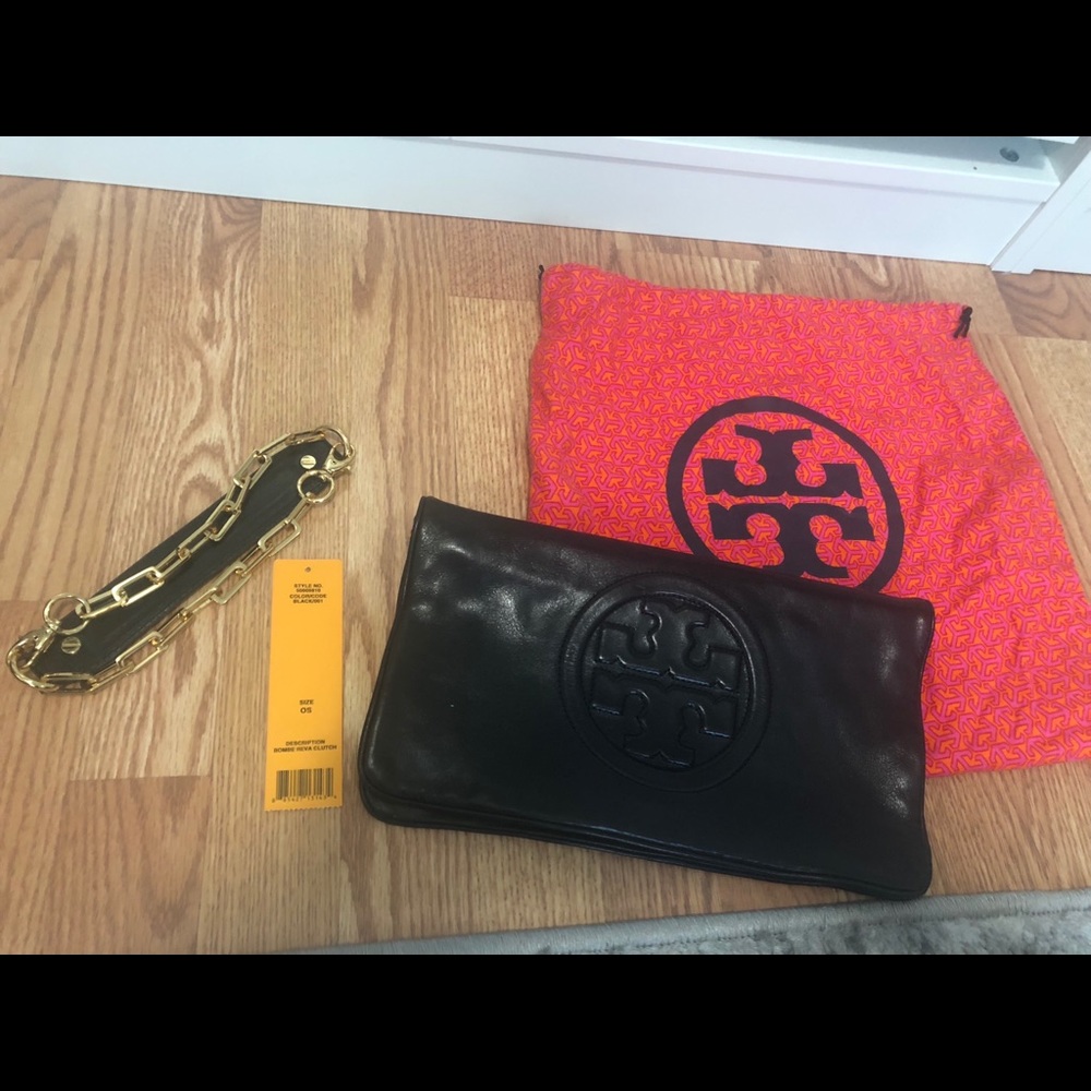 Tory Burch Reva Clutch Black